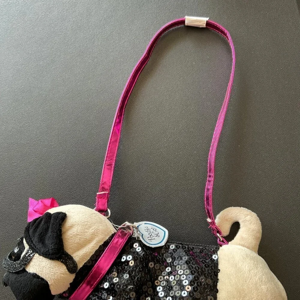 POOCHIE & CO PUG POOCH BLING PURSE